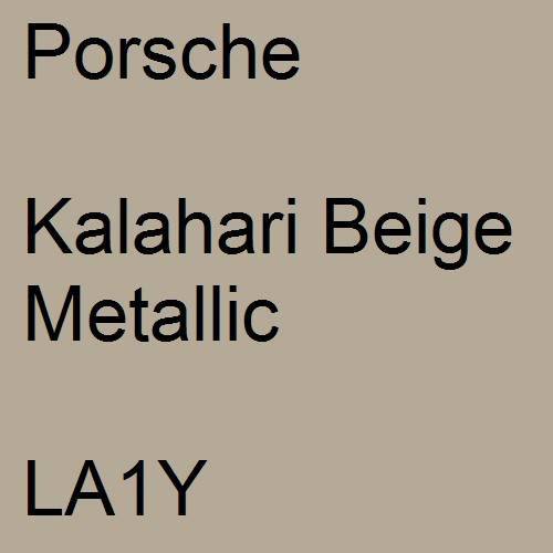 Porsche, Kalahari Beige Metallic, LA1Y.